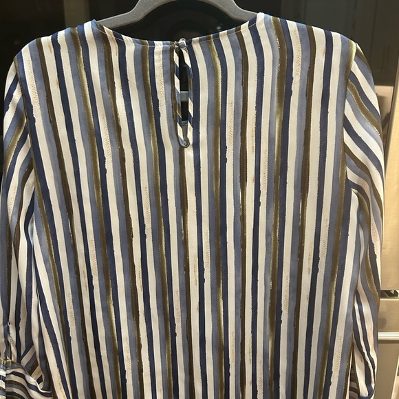 Zara Blue and white Striped Women's Top size M - Picture 3 of 3